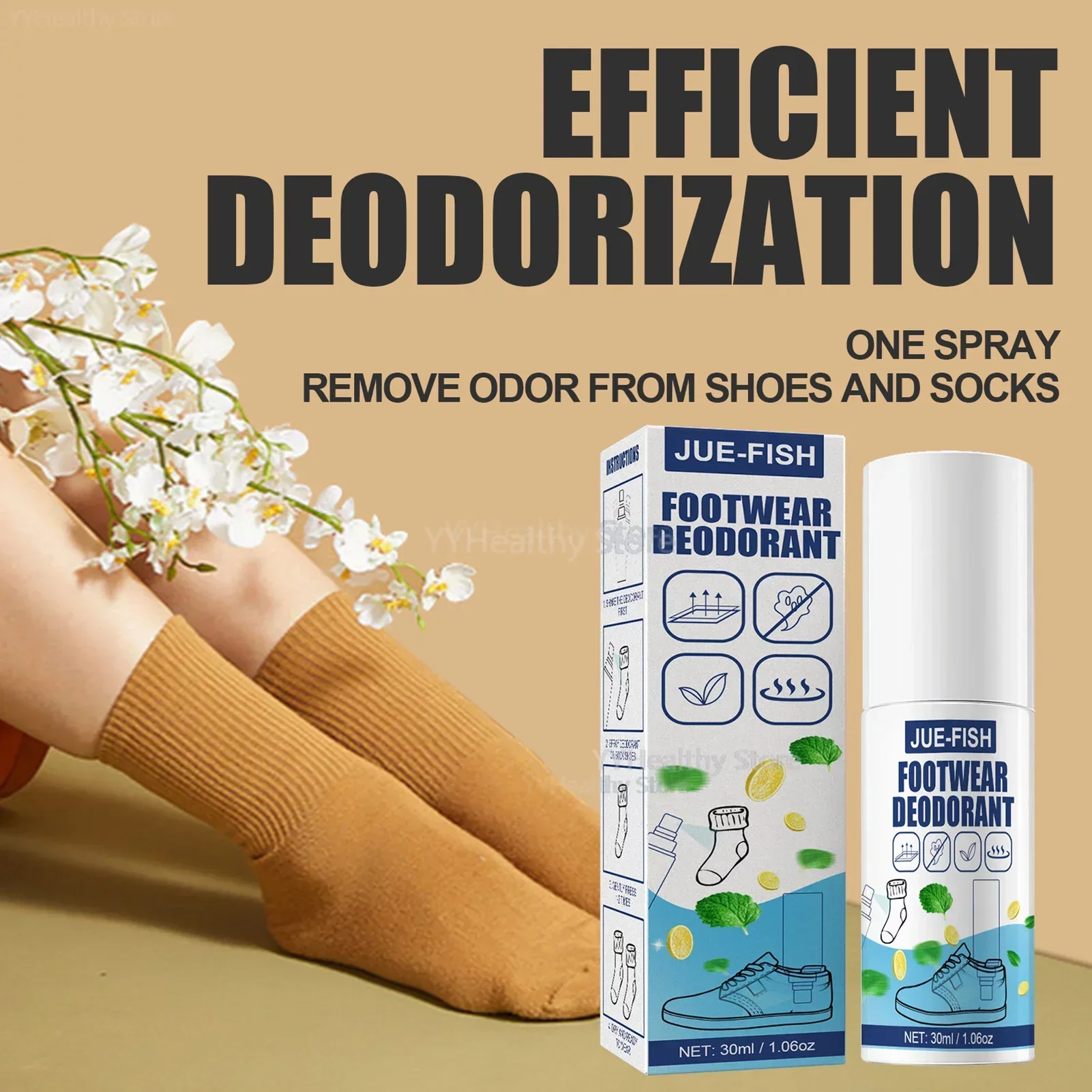 Anti Foot Odor Deodorization Lasting Fragrance Remove The Odor of Sweaty Shoe Socks Foot Deodorizing Spray Cabinet Deodorization
