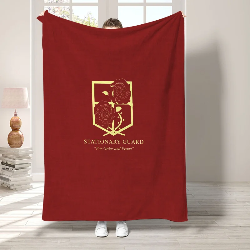 A-Attack on Titan Boho Home Decor Fluffy Soft Blankets Sofa Summer Cute Throw Blanket for Bed Bedroom Decoration Bedspread the 3