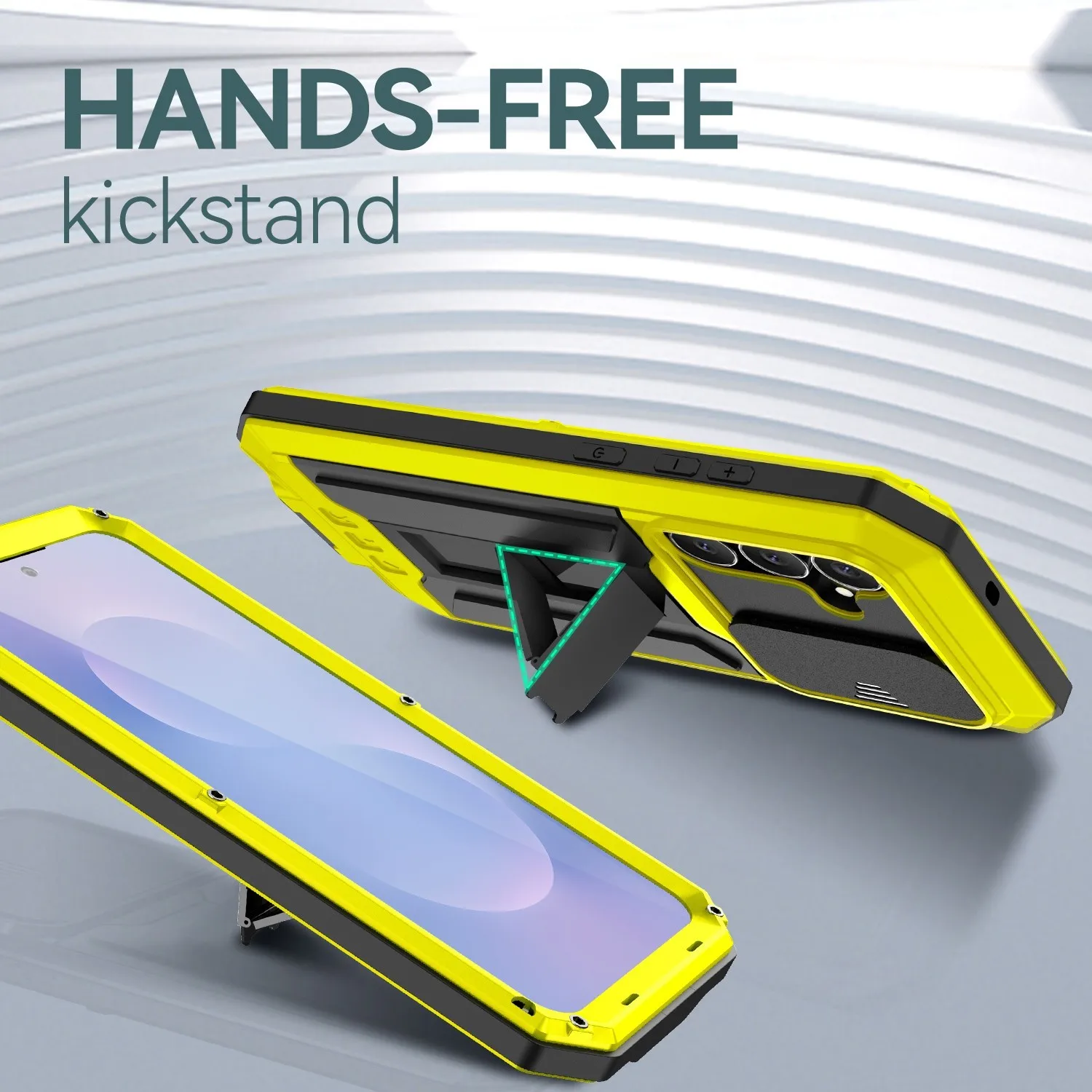 Sturdy Protective Case with Sliding Screen Cover and Shockproof Glass Protection