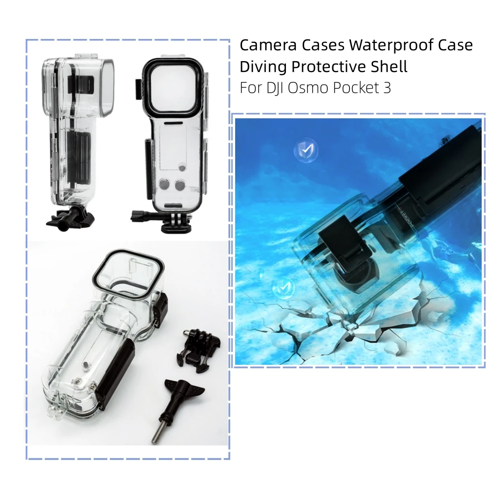 

​For DJI Osmo Pocket 3 Camera Cases Waterproof Case Diving Protective Shell Camera Accessories