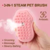 3 in 1 Pet Brush Cat Steam Brush Comb Dog Brush Electric Spray Cat Hair Brushes Massage Pet Grooming Hair Removal Combs 1~2pcs 4