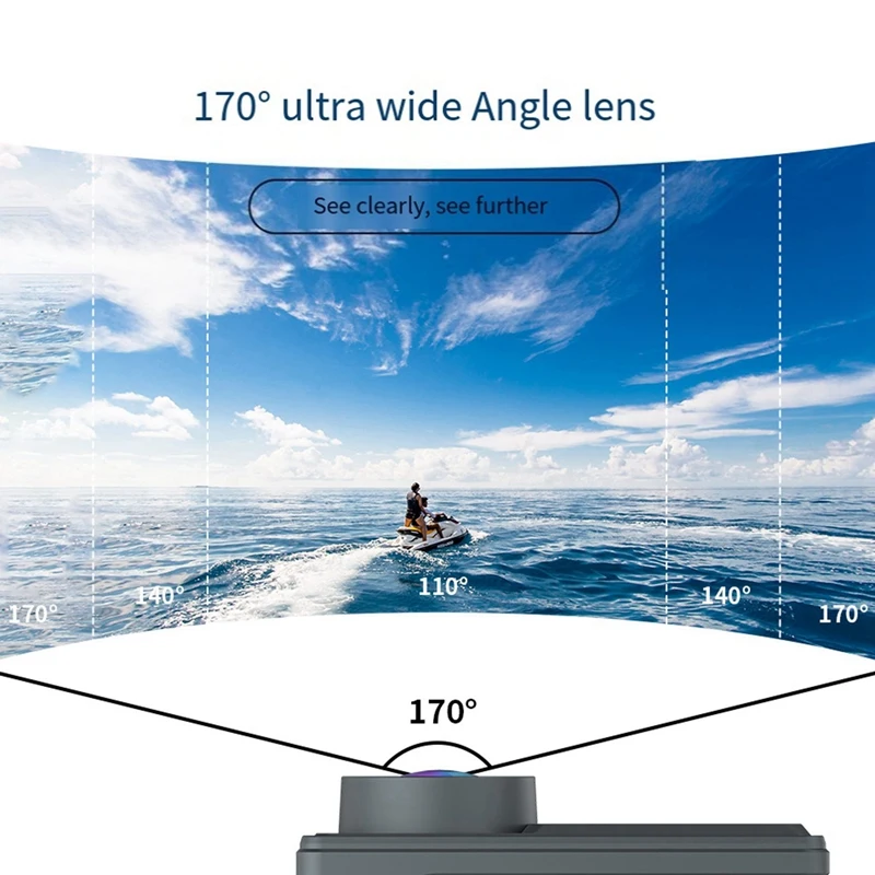 A15R -Wifi Anti-Shake Action Camera 5K 30FPS Dual Screen 170° Wide Angle 30M Waterproof Sport Camera With Remote Control 3