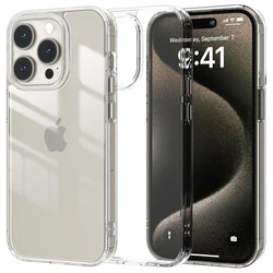 Hybrid Acrylic Airbag Shockproof Clear Case with Hard Back and Soft Silicone Shell for iPhone 13 Pro Max