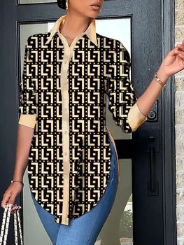 S.H ARAB SHOP قميص نسائي ربيعي قصة انيقة 1