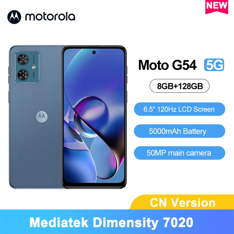 Motorola MOTO G54 5G Smartphone Mediatek Dimensity 7020 Octa Core 8GB128GB  6.5'' 120Hz LCD Screen 50MP Camera 5000mAh Global Rom - AliExpress