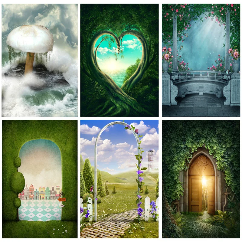 

Art Fabric Forest Wonderland Baby Magic Fairy Dreamy Photo Backdrops Photographic Backgrounds Photo Studio Props 21920 MHK-02