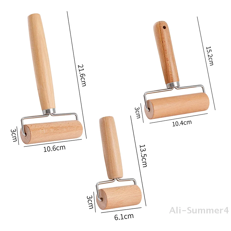 Rolling Pin 1Pc Small T Shape Wooden Dough Manual Roller Durable Pizza Baker Roller Kitchen Baking Crush Nuts Crackers Utensils