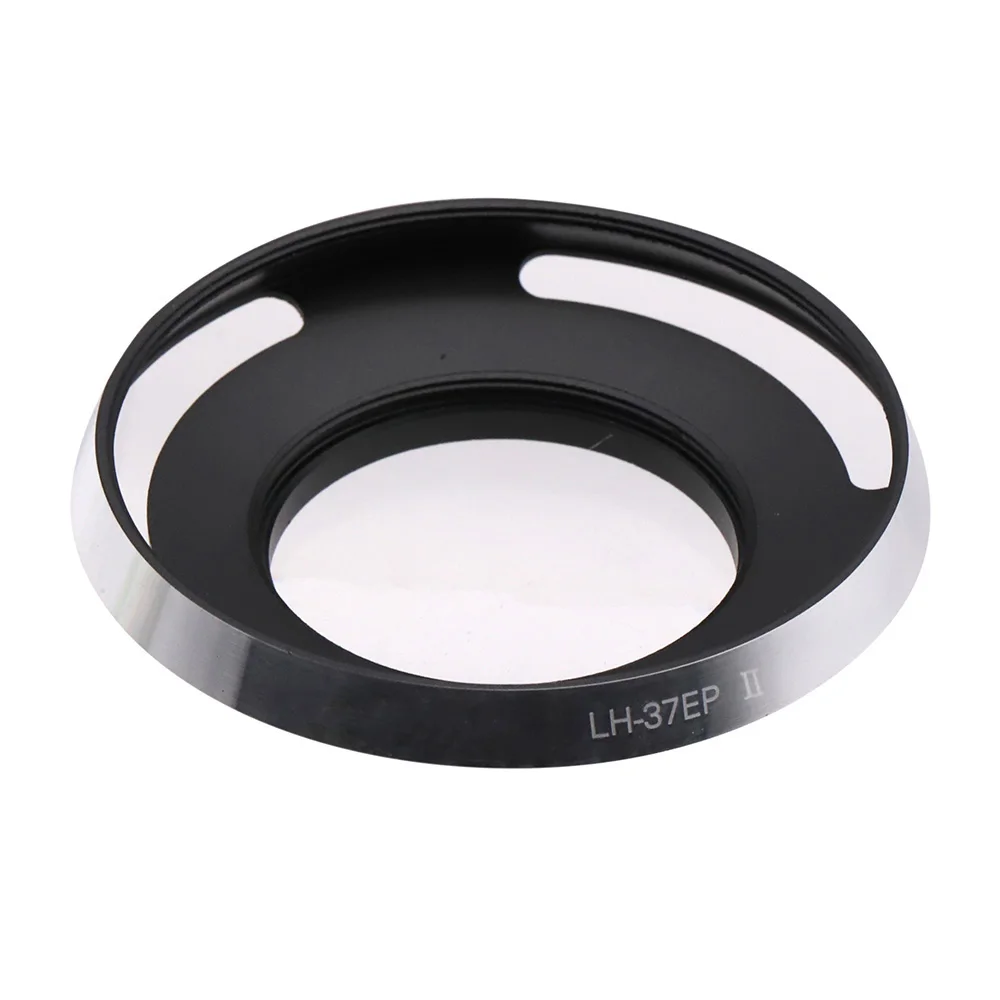 

LH-37EPII Sliver Metal Lens Hood for Olympus M.Zuiko Digital Camera lens LC4115b