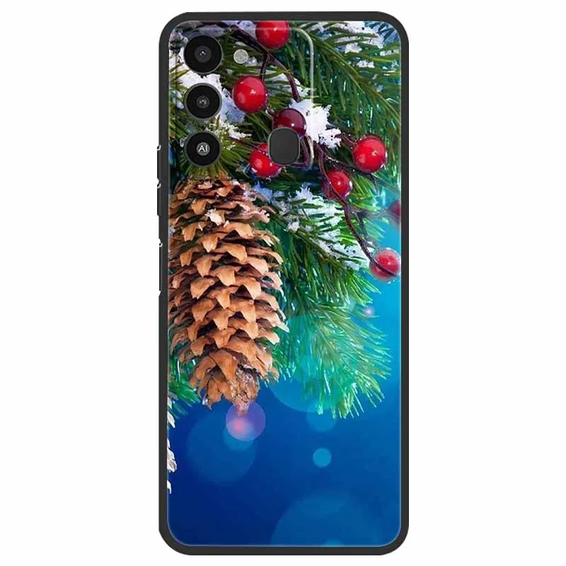 Holiday Edition Silicone Soft TPU Phone Cover - Festive Design Case