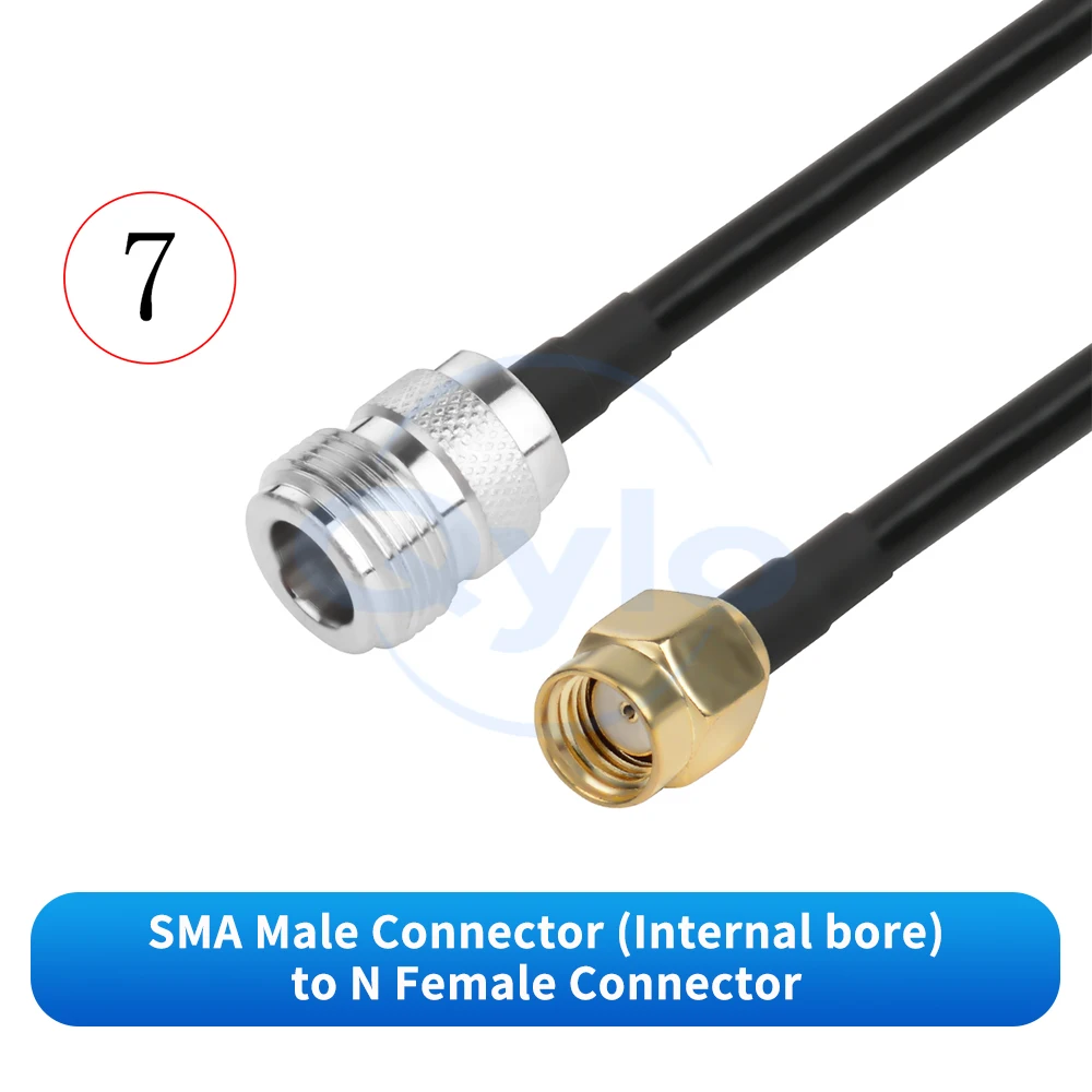 (1 Stück) LMR240 SMA-Stecker auf N-Stecker Verlängerungskabel N JK Adapterkabel Router AP RF Verlängerungskabel 50-4 – Detail 9