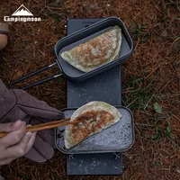 CAMPINGMOON S-1609 H-1609  S-2013 H-2013 Hard Alumina Old-Fashioned Multi Functional Portable Camping Picnic Aluminum Lunch Box 2