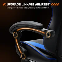 JHK Ergonomic Racing Gaming Chair Adjustable Swivel PU Leather with Headrest and Lumbar Support For Office Computer Living Room - Image 5