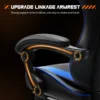 JHK Ergonomic Racing Gaming Chair Adjustable Swivel PU Leather with Headrest and Lumbar Support For Office Computer Living Room 5