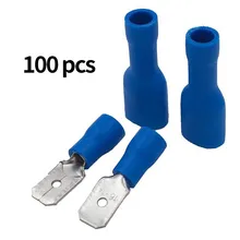 

100pcs Wire Connector Electric Wire Crimp Connector PVC Insulated Crimp Terminal Assorted Set PVC crimp terminal set