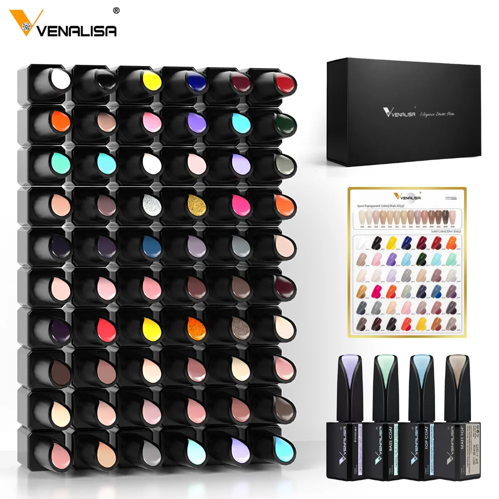 15ml VIP Kit Venalisa Nail Gel Polish Glass Bottle Color On
