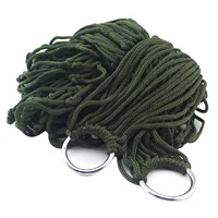 Outdoor Supplies Bold Mesh Hammock Nylon Rope Single Hammock Outdoor Furniture Camping 3