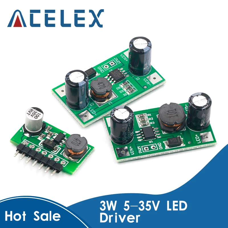 3W 5-35V LED Driver 700mA PWM Dimming DC to Step-down Constant Current | Инструменты