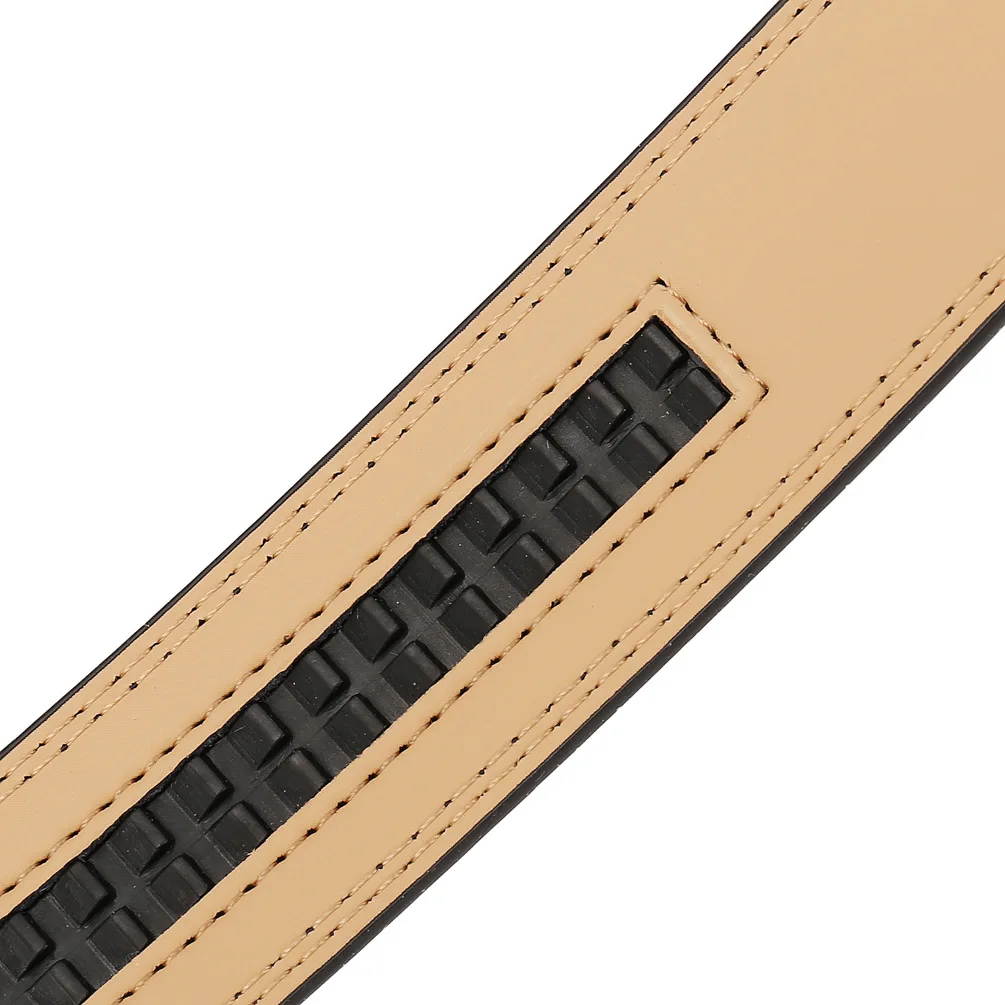 Luxury 3.1cm Width High Quality Cowhide Leather Belt For Men Fashion Black Red Brown Men's Automatic Belt Without Buckle