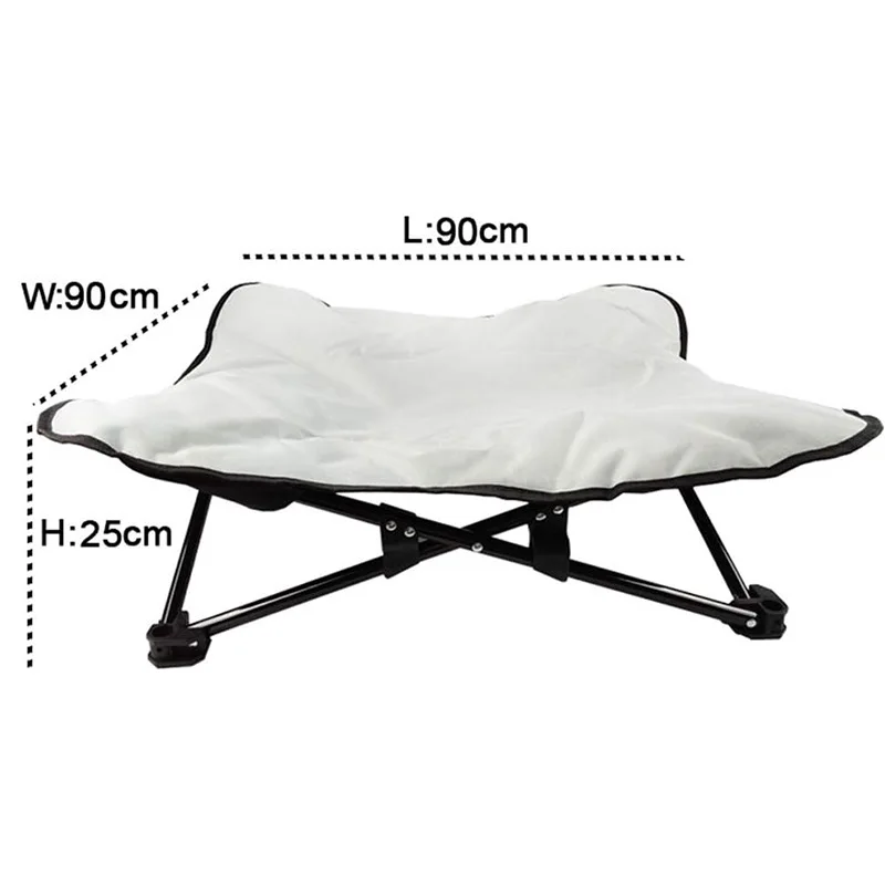 Portable Folding Elevated Dog Bed Camping Waterproof Outdoor Elevated Pet Lounge Chair for Small Medium Large Dogs