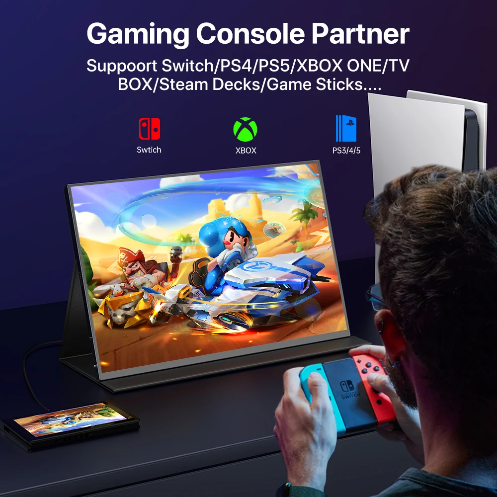 EVICIV 18 2K 100% DCI-P3 FreeSync HDR 2560x1600 HDMI USB C Ʈ IPS  ɾ Ʈ Ե ޴   PC ǻ ȭ ġ PS4/5 XBOX