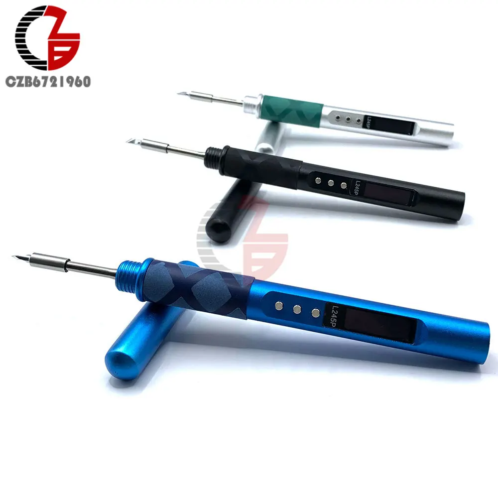 

Digital OLED Soldering Iron QC/PD 65W DC 90-150W Pocket-size Smart Programmable Welding Iron Station Kit Fast Internal Heating