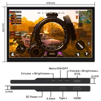 17.3'' Portable Monitor USB-C HDMI Computer Display LCD Screen for PC Mac Phone Xbox Switch PS HDMI USB External Laptop Screen - Image 3