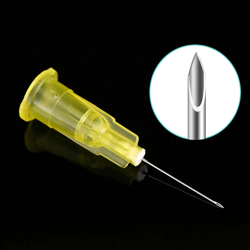 

100pcs painless small needle 30G 13mm 4mm 25mm disposable 30G medical micro-plastic injection cosmetic sterile needle