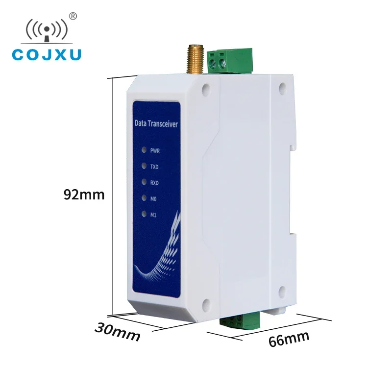 SX1278 модем LoRa 410-441 МГц 30 дБм 8 км длинный радиус освещения Din-рейка Watchdog противоударный ISM Cojxu DC8-28V (433L30-485)-V8