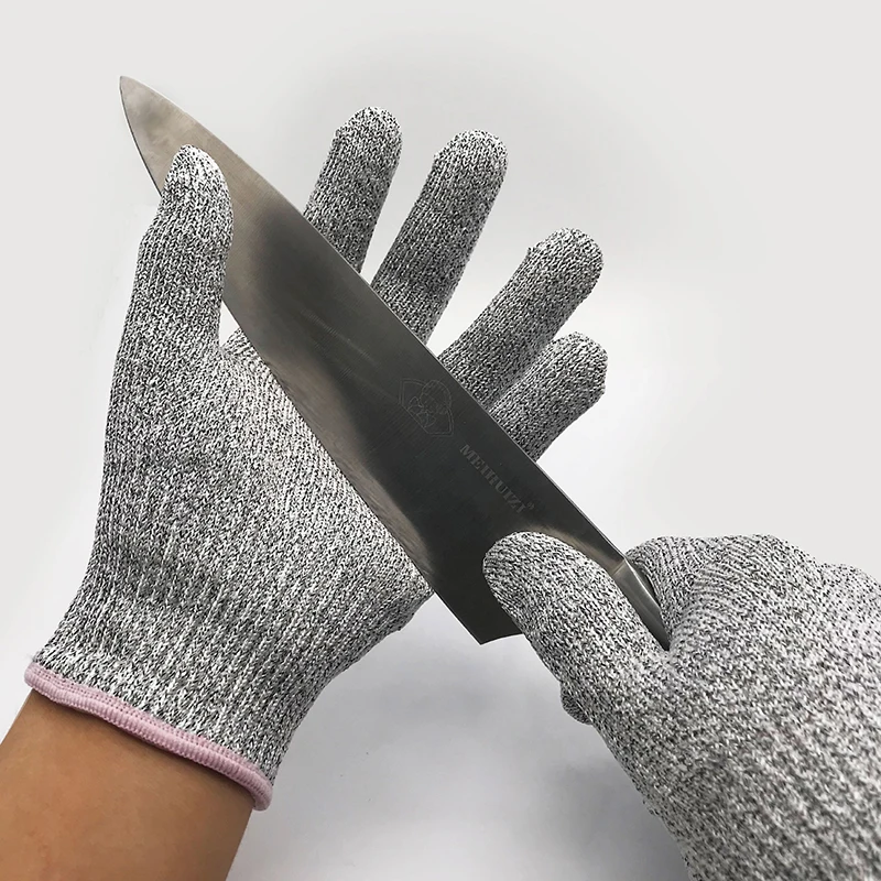 

Grade 5 Anti-cutting Proof Gloves Grey Black Anti Cut Safety Work Protective Gloves Cut Resistant Gloves For Engraving