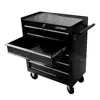 5-Drawer Rolling Tool Cart Organizer Steel Rolling Tool Trolley with Lockable Drawers Portable Tool Storage Chest on Wheels 4