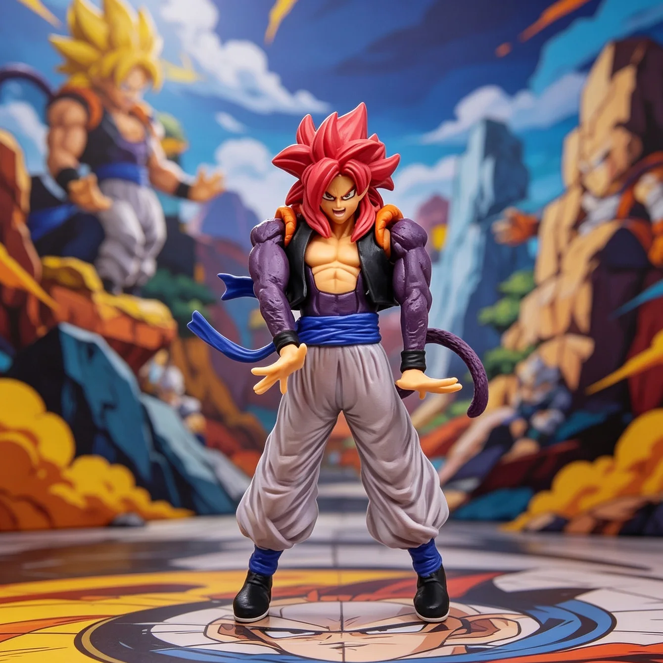 Super Saiyan 4 Gogeta Collectible Figure | Detailed PVC Statue | Anime Display & Collection Piece