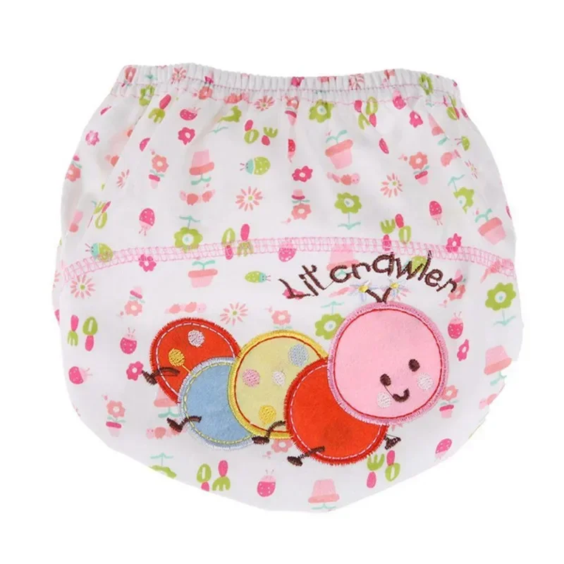 4pc/Lot Pink Series Waterproof Baby Girls Potty Training Pant Infant Underwear Panties Newborn Underclothing  size 90 4