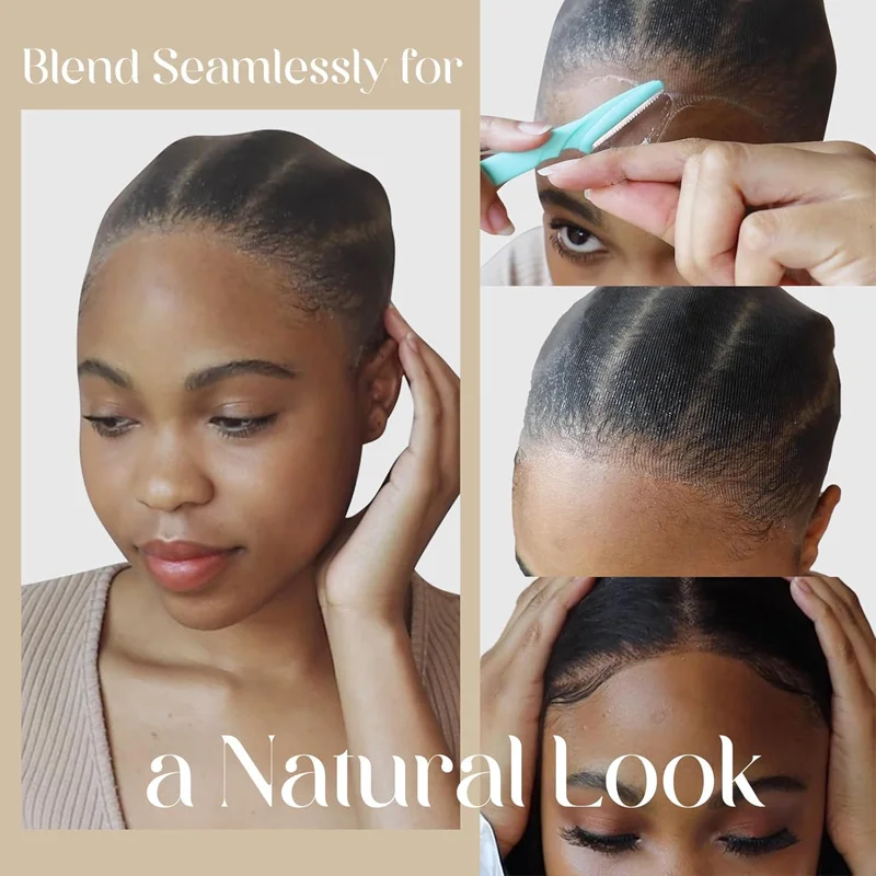 내추럴 클린 HD 가발캡 또는 여성용 10-100개 투명 가발캡 (레이스 프론트용) 초박형 벌드캡 멜티드 가발 자연스러운 스타일