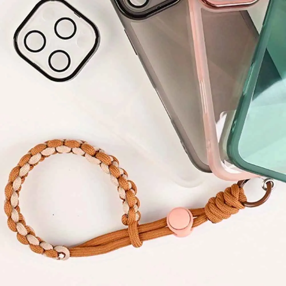 Handwoven Adjustable Universal Phone Lanyard Wrist Strap Outdoor Sports Anti-Drop Safety Rope For iPhone Samsung Xiaomi Huawei
