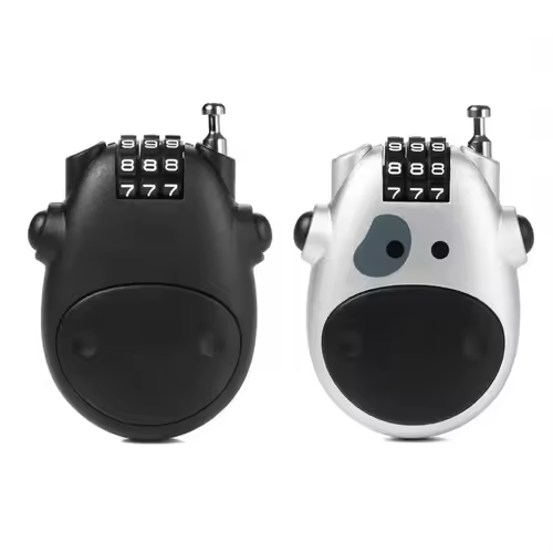 מנעול סקי וקסדות קומפקטי | מנעול קומבינציה נשלף ללא מפתח