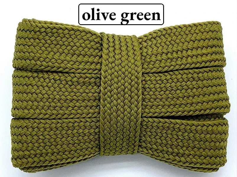 Premium Quality Colored Flat Soft Laces for Sneakers - 2cm Wide, Thickened Design