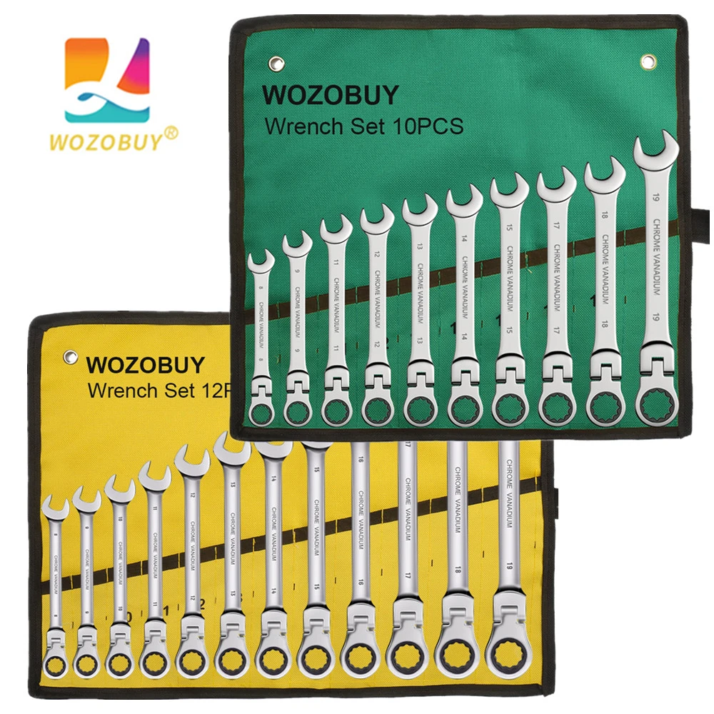 Flex Head Ratcheting Wrench Set Key Ratchet Wrench Set Hand Tools Socket Head Aliexpress