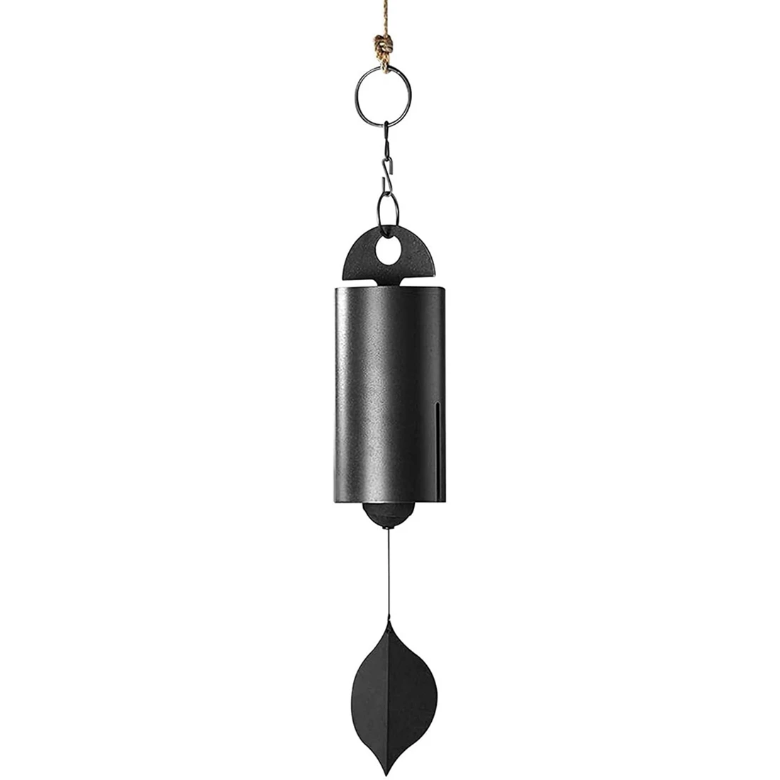 

Deep Resonance Serenity Bell Windchime - Metal Hanging Wind Chime Handcrafted Steel Bell Plays Beautifully in the Wind