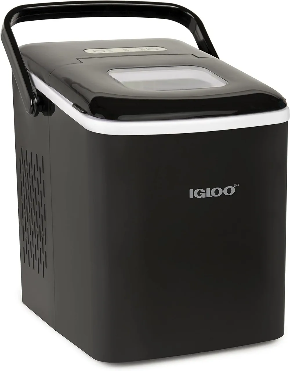 

Premium Self-Cleaning Countertop Ice Maker Machine, Handled Portable Ice Maker, Produces 26 lbs. in 24 hrs