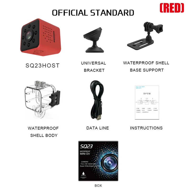 SQ23 ミニカメラ WiFi フル Hd 1080p 赤外線カメラ機能付き スポーツ レコーダー ナイトビジョン小型カメラ 防犯 セキュリティ Wifi Cam Sq23 Mini Dv Camera SQ23 Portable WiFi Mini Camera Full