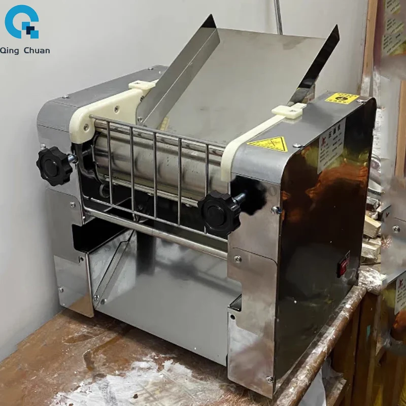Electric Dough Roller Stainless Steel Dough Sheeter Noodle Pasta Dumpling Maker Machine 220V 110V