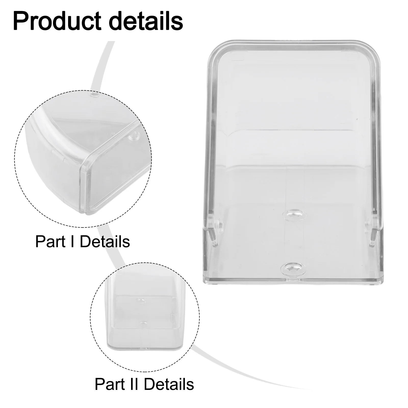 1pc Wireless Doorbell Cover Outdoor Waterproof Call Cover Transparent Protector Dustproof Door Ring Button Rain