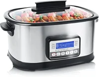 11-in-1 Multi Cooker, Digital Programmable Slow Cooker With Bake, Sauté, Roast, and Sous Vide functions, 1500W Timer&Temp Contro 1