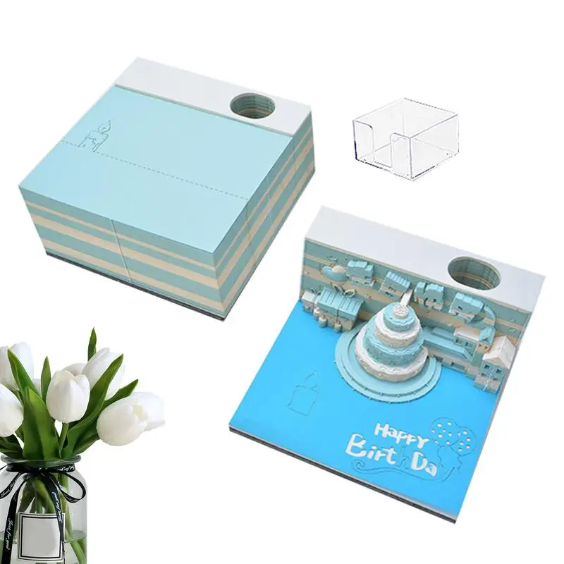 3D Paper Desk Calendar Unique Aesthetic Design calendar DIY Craft Decoration 2024 Calendar For School Home Office accessories