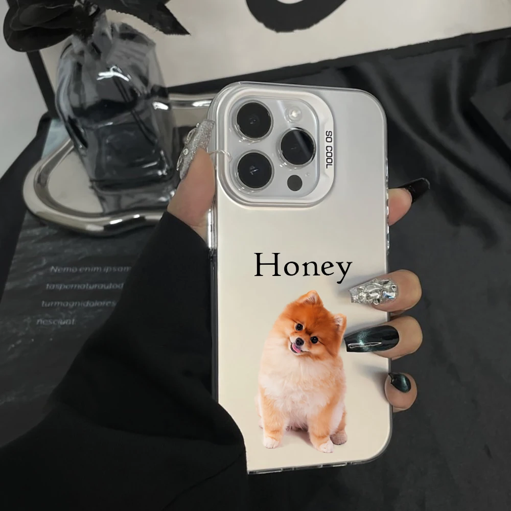 Capa Iphone Personalizada com Foto e Nome do Pet — Perfeito para Donos de Cães e Gatos