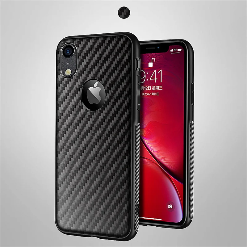 Carbon Fiber Case For iPhone 11 12 13 Pro XS Max XR X 8 7 6 6s Plus 5S