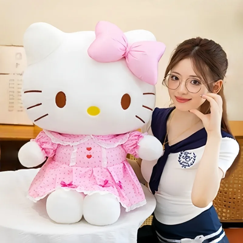 35/50/70CM 산리오 헬로 키티 플러시 인형 카와이 동물 인형 장난감 편안한 ..