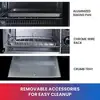 Compact 4 Slice Toaster Oven Pizza Maker 9-Inch Fits Natural Convection Bake Toast 30-Minute Timer Auto Shut-Off Stainless Steel 5