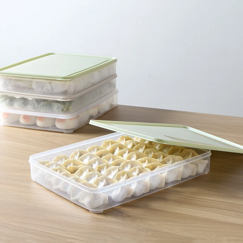 Save Space Dumpling Box Quick-frozen Wonton Tray Large Capacity Large Capacity Design Home Kitchen Fashion White 5