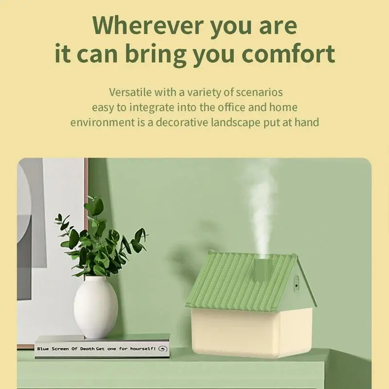 Table Top Humidifier USB Tiny Home Small Mist Diffuser With LED Nightlight And High-density Filter Element Mute Mister Bedroom